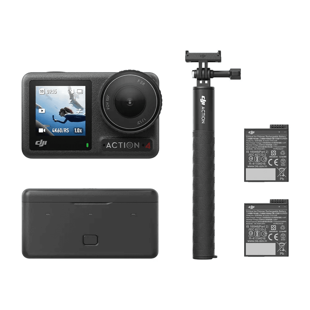 Câmera de Ação DJI Osmo Action 4 Adventure Combo 4K/120 fps BR