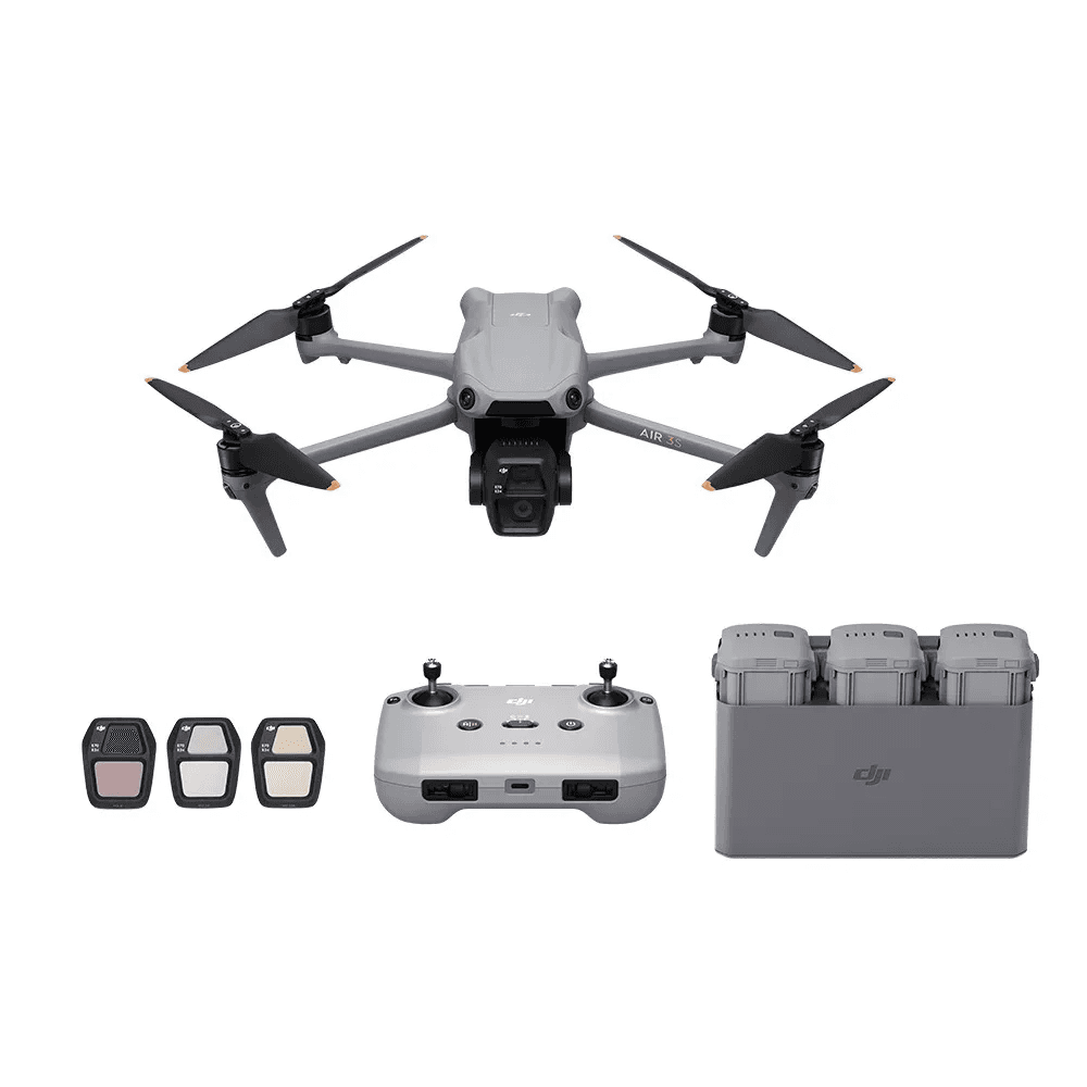 Drone DJI Air 3S Fly More Combo 4K com Controle RC-N3 (Sem Tela) BR